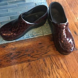 Dansko Leopard Print Clogs